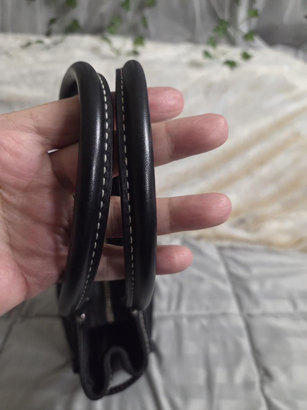 Coach Hampton Black Signature Canvas Satchel - Picture 9 of 13